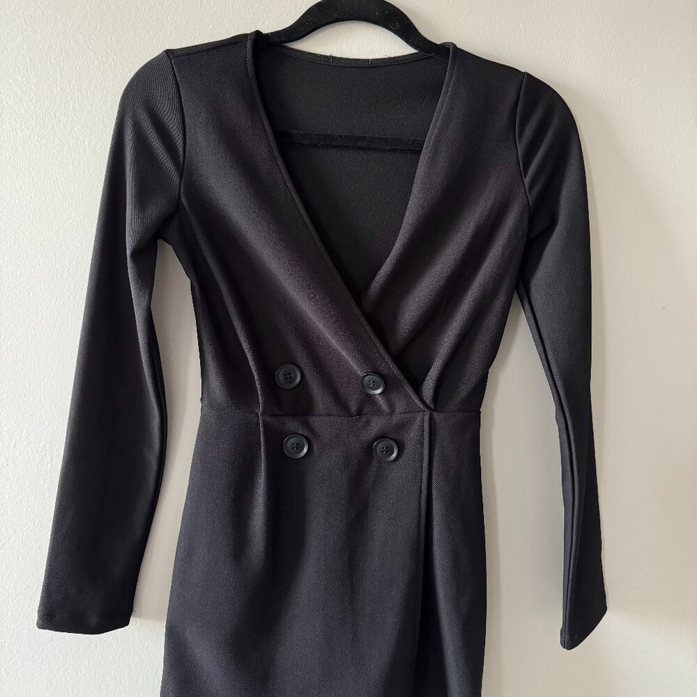 Bershka black blazer romper size XS